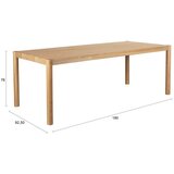 Zuiver Jedilna miza iz masivnega lesa 92,5x220 cm Sticks – | Shoptok.si