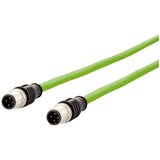Metz Connect 142M1D11020 M12 omrežni kabel CAT5e SF/FTP 2 m zelena PUR plašč, kislinsko odporen, odporen na ozon, UV odporen, primeren za verigo za sp, (20533007) | Shoptok.si