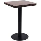 Bistro stol tamnosmeđi 50 x 50 cm MDF | shoptok.hr