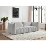 Bobochic Paris Svetlo siva sedežna garnitura iz tkanine bouclé 286 cm Azra – | Shoptok.si