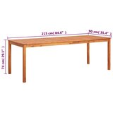  Vrtni stol od masivnog bagremovog drva 215 x 90 x 74 cm | shoptok.hr