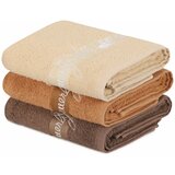  409 - Cream, Caramel, Brown CreamCaramelBrown Hand Towel Set (3 Pieces) Cene