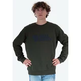 Fjallraven Bombažen pulover Logo Sweater moški, zelena barva