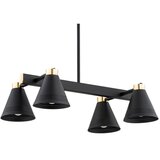  Argon 1774 - Luster na šipci AVALONE 4xE27/15W/230V crna/zlatna | Eponuda.com