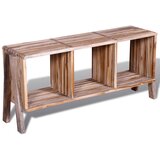 Furnova Zložljiva TV omarica s 3 policami predelana tikovina, (21922637) | Shoptok.si