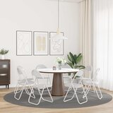  Sklopiva stolica 8 pcs Bijeli 48 x 43,5 x 81 cm Lažna koža | shoptok.hr