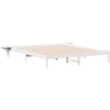  Okvir za krevet s bočnim stolovima Bijelo 180 x 210 cm | shoptok.hr