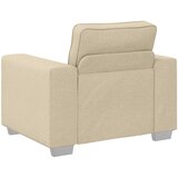 SOFA 3 pcs Krema 219 x 80 x 82 cm Platnasta tkanina | shoptok.hr