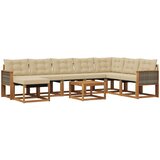  Set vanjskih sofa 9 kom. Prirodna i bež | shoptok.hr
