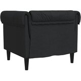  Fotelja Chesterfield crna od tkanine | Eponuda.com