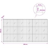  Gabion s žicom debljine 3,5 mm i mrežom 10x10 cm 300x20x150 cm | shoptok.hr