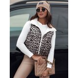DStreet Women's vest LEOVELLA transitional short quilted double-sided white | Shoptok.si