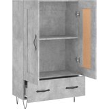  Visoka komoda boja betona 69,5 x 31 x 115 cm konstruirano drvo | shoptok.hr