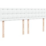  Otomanski krevet s madracima i LED 180x200 cm umjetna koža Bijela 180 x 200 cm | Shoptok.si