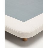 Kave Home Bež oblazinjena zakonska postelja 160x200 cm Odum – | Shoptok.si