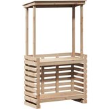 Vanjski barski stol s krovom 112 5 x 57 x 195 5 cm masivno drvo | shoptok.hr