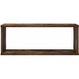  Kockaste zidne police 4 kom dimljeni hrast 60x15x23 cm drvene | shoptok.hr