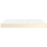  Vzmetnica z žepkasto vzmetjo krem 140x190x20 cm umetno usnje, (20915858) | Shoptok.si
