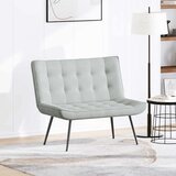  Klupa svijetlosiva 110x74x84 cm baršun | shoptok.hr