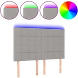 Posteljno vzglavje svetlo sivo 144x5x118/128 cm blago, (20954327) | Shoptok.si