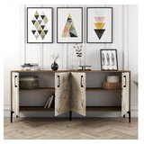 Hanah home komoda kiev walnut white marble Cene