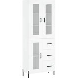  Visoka komoda bijela 69,5x34x180 cm konstruirano drvo | shoptok.hr