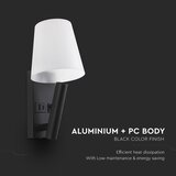  LED zidna lampa sa USB priključkom LED/2W/230V 3000K crna/bela | Eponuda.com