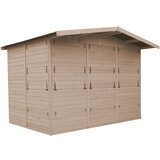 Timbela Lesen kiosk za tržnico, prodajna stojnica s pultom, PET OKEN, 263 x 336 cm - M150B, (21780508) | Shoptok.si