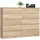 AKORD Komoda, 10 Predalov, Hrast Sonoma, (5000332243) | Shoptok.si