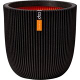 Capi Kroglast cvetlični lonec "Groove" 54x52 cm - črna | Shoptok.si