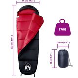 vidaXL Spalna vreča za odrasle za kampiranje 3 sezone | Shoptok.si
