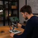  Educational Digital Microscope Remote Control Wired 1200X LCD 7 INCH HD Camera | Shoptok.si
