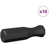  Ručke za stol za nogomet 10 pcs Crna 3,1 x 3,1 x 17,8 cm PP | Eponuda.com