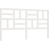  Uzglavlje za krevet bijelo 206 x 4 x 104 cm od masivne borovine | shoptok.hr