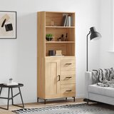  The Living Store Visoka komoda sonoma hrast 69,5x34x180 cm inženirski les - Visoka Omarica, (21442057) | Shoptok.si