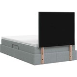  LED krevet za pohranu s madracem Svjetlosiva 120 x 200 cm | shoptok.hr