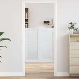 vidaXL Nihajna vrata Louvred Design 1 par Bela 100x80 cm | Shoptok.si