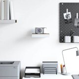  Plutajuća zidna polica boja hrasta i bijela 23x23,5x3,8 cm MDF | shoptok.hr