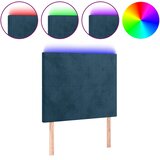  LED uzglavlje tamnoplavo 90x5x118/128 cm baršunasto | shoptok.hr