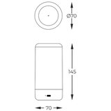 Zuma line 1001 - LED prigušiva punjiva lampa ESTERNO LED/0,5W/230V crna IP54 | Eponuda.com