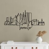 Opviq Zidna dekoracija Toronto, 120x55x1.5 cm 2 mm, Crna | ePonuda.com