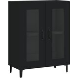  Komoda crna 69,5 x 34 x 90 cm od konstruiranog drva | shoptok.hr