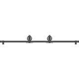 vidaXL Komplet opreme za drsna vrata 183 cm jeklo črne barve, (22046857) | Shoptok.si