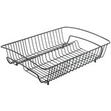 Metaltex Črni odcejalnik iz nerjavečega jekla Metaltex Rectangular Lava Cene