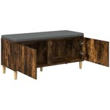  Klupa za hodnik s jastukom Dimljeni hrast 60 x 38 x 46 cm | shoptok.hr