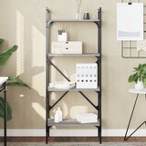  Regal za knjige 4 razine boja hrasta 56x31,5x138,5 cm drveni | Eponuda.com