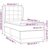  s oprugama i madracem plavi 80x200 cm od tkanine | shoptok.hr