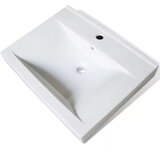  Keramični umivalnik pravokoten bel z odprtino za pipo 60x46 cm, (21409210) | Shoptok.si