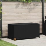  Vrtna kutija za pohranu crna 120 x 65 x 61 cm od poliratana | shoptok.hr