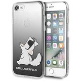 Karl Lagerfeld Originalen ovitek KLHCI8CFNRCBK za iPhone 7 ali 8 ali SE 2 2020 prozorno črna trda zaščita - Choupette Fun Cene